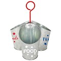 Amscan Patriotic Food Family Friends Galvanized Utensil Caddy, 10.75 x 7.25, Metal (431944)