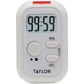 Taylor Precision Products Digital Display Flashing Light Timer, White (5879)