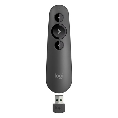 Logitech R500 Laser Presentation Remote, Gray (910-006518)