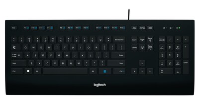Logitech K280e Pro Wired Keyboard, Black (920-009066)