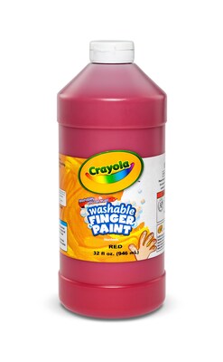 Crayola® Washable Fingerpaint 32oz Red (55-1332-038)