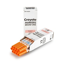 Crayola® Washable Broad Line Bulk Markers, 12 Pack, Orange (58-7800-036)