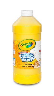 Crayola® Washable Fingerpaint 32oz Yellow (55-1332-034)