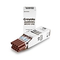 Crayola® Washable Broad Line Bulk Markers, 12 Pack, Brown (58-7800-007)