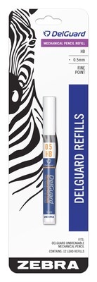 Zebra DelGuard Lead Refill, 0.5mm, 12/Leads (ZEB89881)