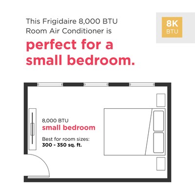 Frigidaire 8,000 BTU Smart Window Air Conditioner with Remote, WiFi Enabled, White (FHWW084WD1)