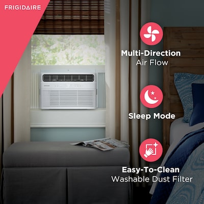 Frigidaire 12,000 BTU Smart Window Air Conditioner with Remote, WiFi Enabled, White (FHWW124WD1)