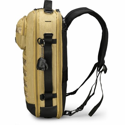 Swissdigital Design BERG Dragon Dance Cordura Hybrid Briefcase, Dark Khaki (SD1649-74)