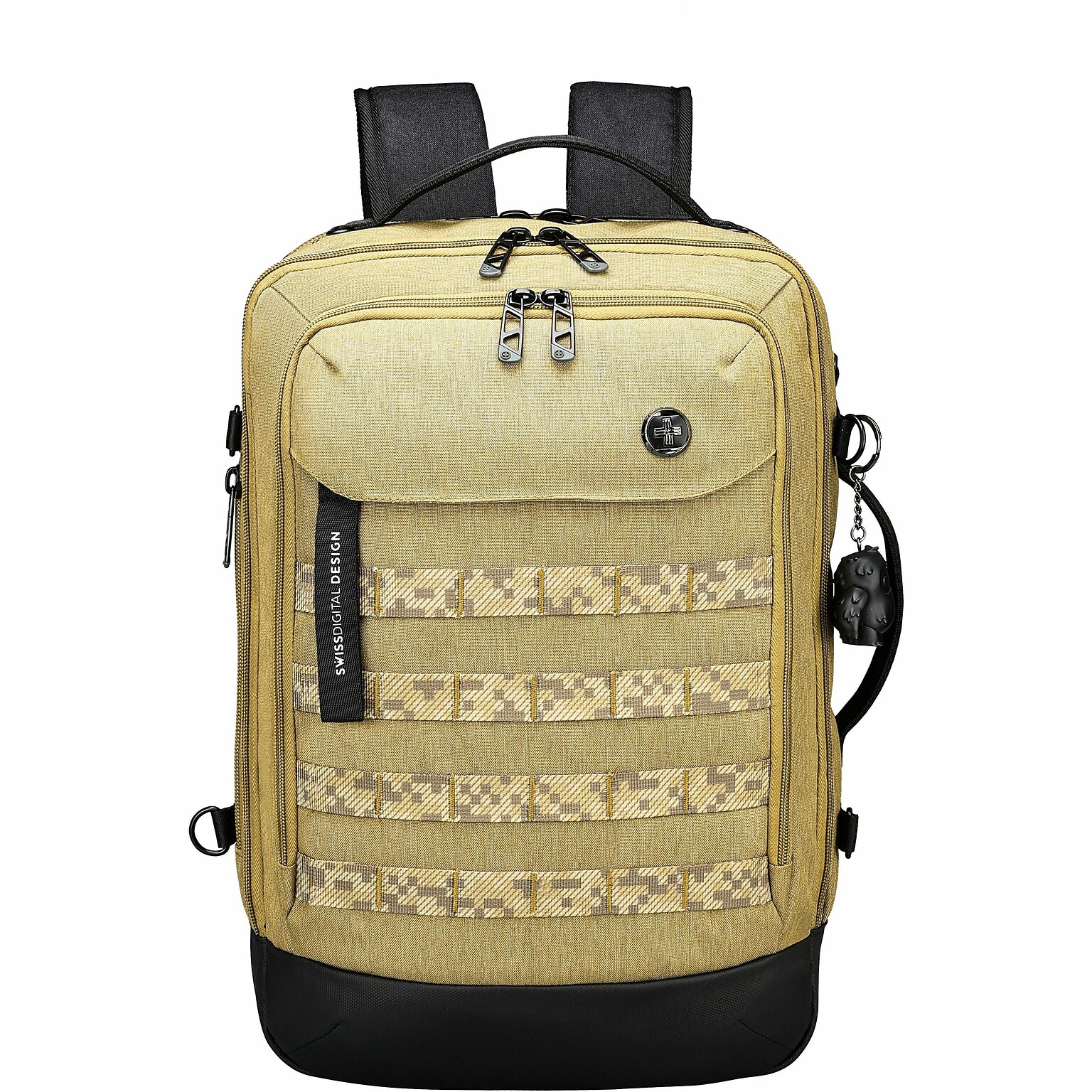SwissDigital BERG Laptop Backpack, Large, Dark Khaki (SD1647-23)