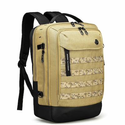 SwissDigital BERG Laptop Backpack, Large, Dark Khaki (SD1647-23)