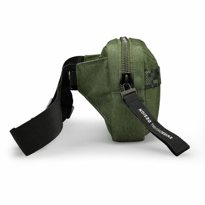 Swissdigital Design BERG Dark Green Dragon Dance Cordura Sling Bag, 2l (SD9521-23)