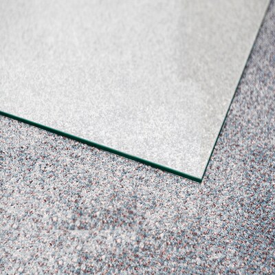 Floortex Glaciermat Carpet & Hard Floor Chair Mat, 36" x 42", Crystal Clear Glass (FC123642EG)