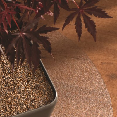 Floortex Ultimat Cleartex Floor Mat, 24" Diameter, Designed for Medium-Pile Carpet, Clear Polycarbonate (126020RR)