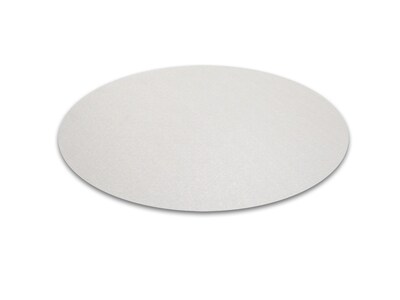 Floortex Ultimat Cleartex Floor Mat, 24 Diameter, Designed for Medium-Pile Carpet, Clear Polycarbonate (126020RR)