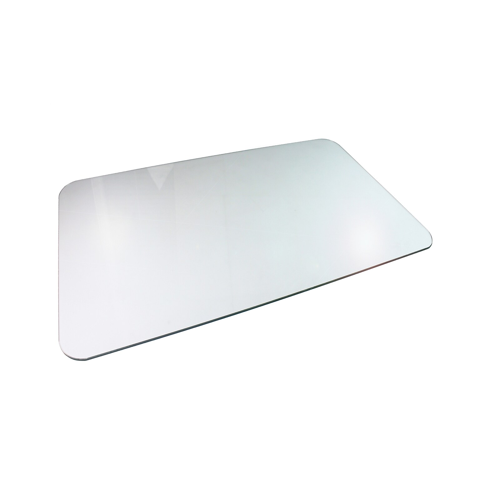 Floortex Glaciermat Carpet & Hard Floor Chair Mat, 36 x 48, Crystal Clear Glass (FC123648EG)