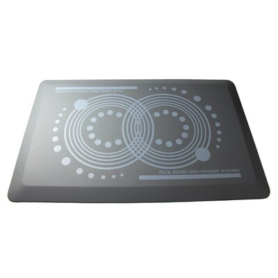 Floortex AFS-TEX 2000 Active Anti-Fatigue Mat, 24" x 16", Gray (FCA21624GY)