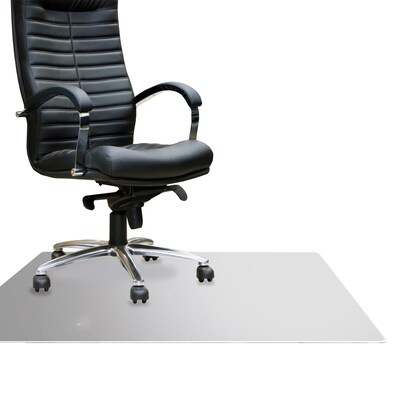 Floortex Cleartex Megamat Carpet & Hard Floor Chair Mat, 46 x 53, Clear Polycarbonate (FCM121345ER