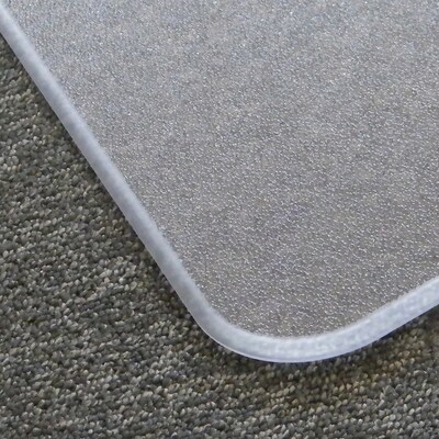 Floortex Cleartex Megamat Carpet & Hard Floor Chair Mat, 46" x 53", Clear Polycarbonate (FCM121345ER)