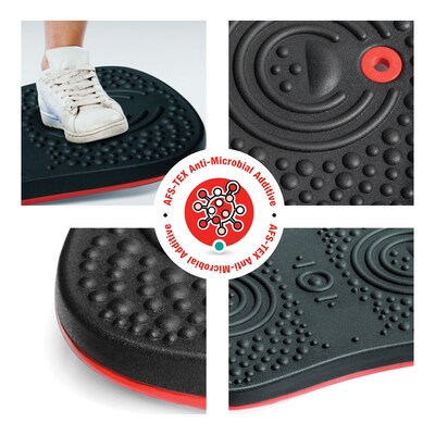 Floortex AFS-TEX Anti-Fatigue Balance Board, Midnight Black, 300 lbs. Capacity (FCWB1420ABK)