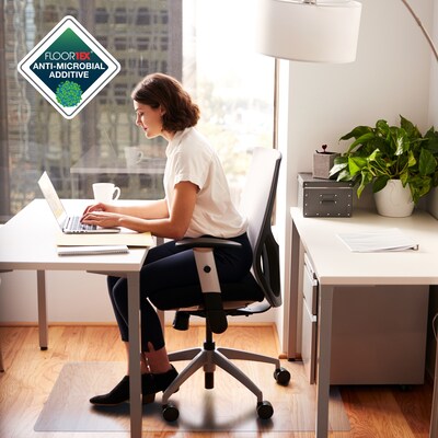 Floortex Cleartex Advantagemat Hard Floor Chair Mat, 48" x 60", Fresh Mist (FRAB1215020EV)