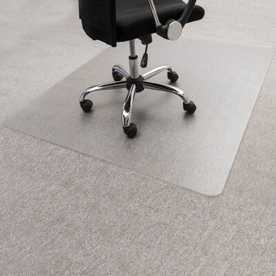 Floortex Evolutionmat Carpet Chair Mat, 48 x 60, Designed for Standard-Pile Carpet, Clear Enhanced