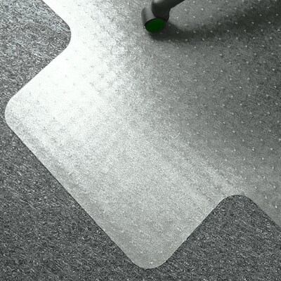 Floortex Cleartex Advantagemat Plus Carpet Chair Mat with Lip, 36" x 48", Clear APET (NCCMFLAG0003)
