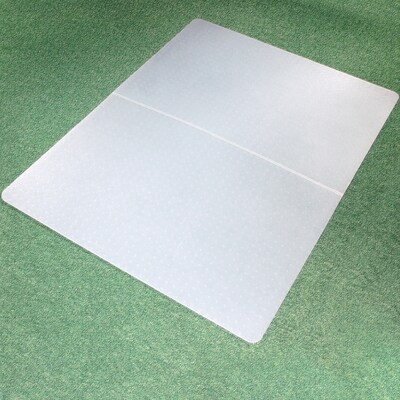 Floortex Revolutionmat Carpet Chair Mat, 45" x 53", Designed for Low-Pile Carpet, Translucent Polypropylene (NCMFLLGC0003)