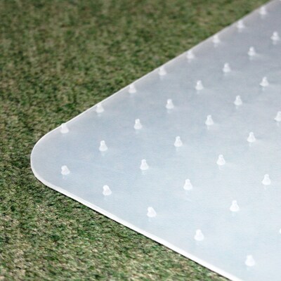 Floortex Revolutionmat Carpet Chair Mat, 45" x 53", Designed for Low-Pile Carpet, Translucent Polypropylene (NCMFLLGC0003)