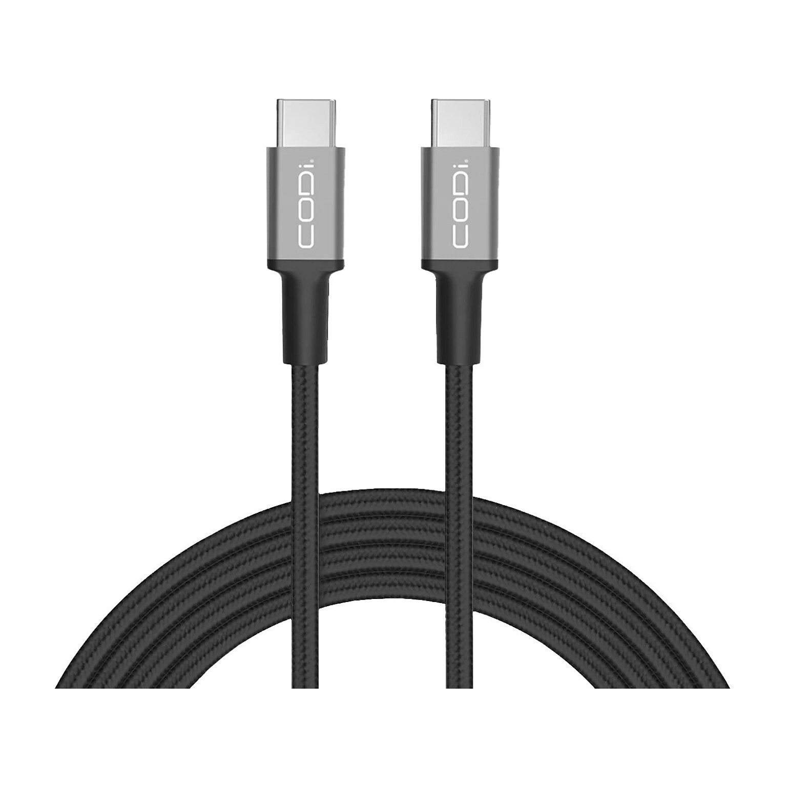 CODi Charge & Sync 3 USB C to USB C Cable, Male to Male , Black (A01101)