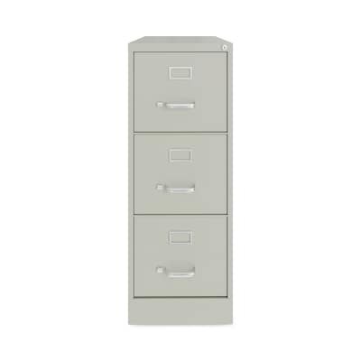 Alera Commercial 3-Drawer Vertical File Cabinet, Letter Size, Lockable, 40.19H x 15W x 22D, Light