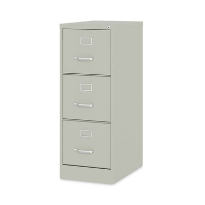 Alera Commercial 3-Drawer Vertical File Cabinet, Letter Size, Lockable, 40.19H x 15W x 22D, Light