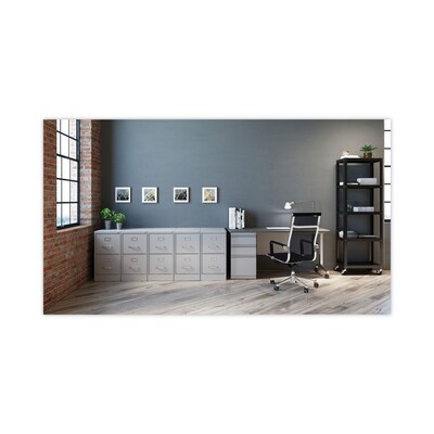Alera Commercial 2-Drawer Vertical File Cabinet, Letter Size, Lockable, 28.37"H x 15"W x 22"D, Light Gray (HVF152229LG)