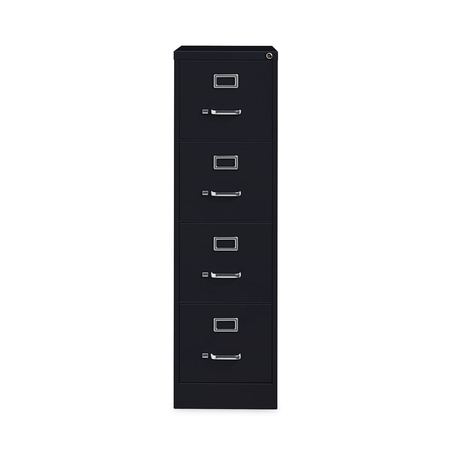 Alera Commercial 4-Drawer Vertical File Cabinet, Letter Size, Lockable, 52H x 15W x 22D, Black (HVF152252BL)