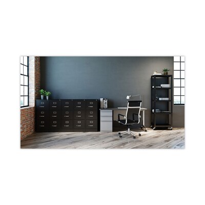 Alera Commercial 3-Drawer Vertical File Cabinet, Letter Size, Lockable, 40.19"H x 15"W x 22"D, Black (HVF1541BL)