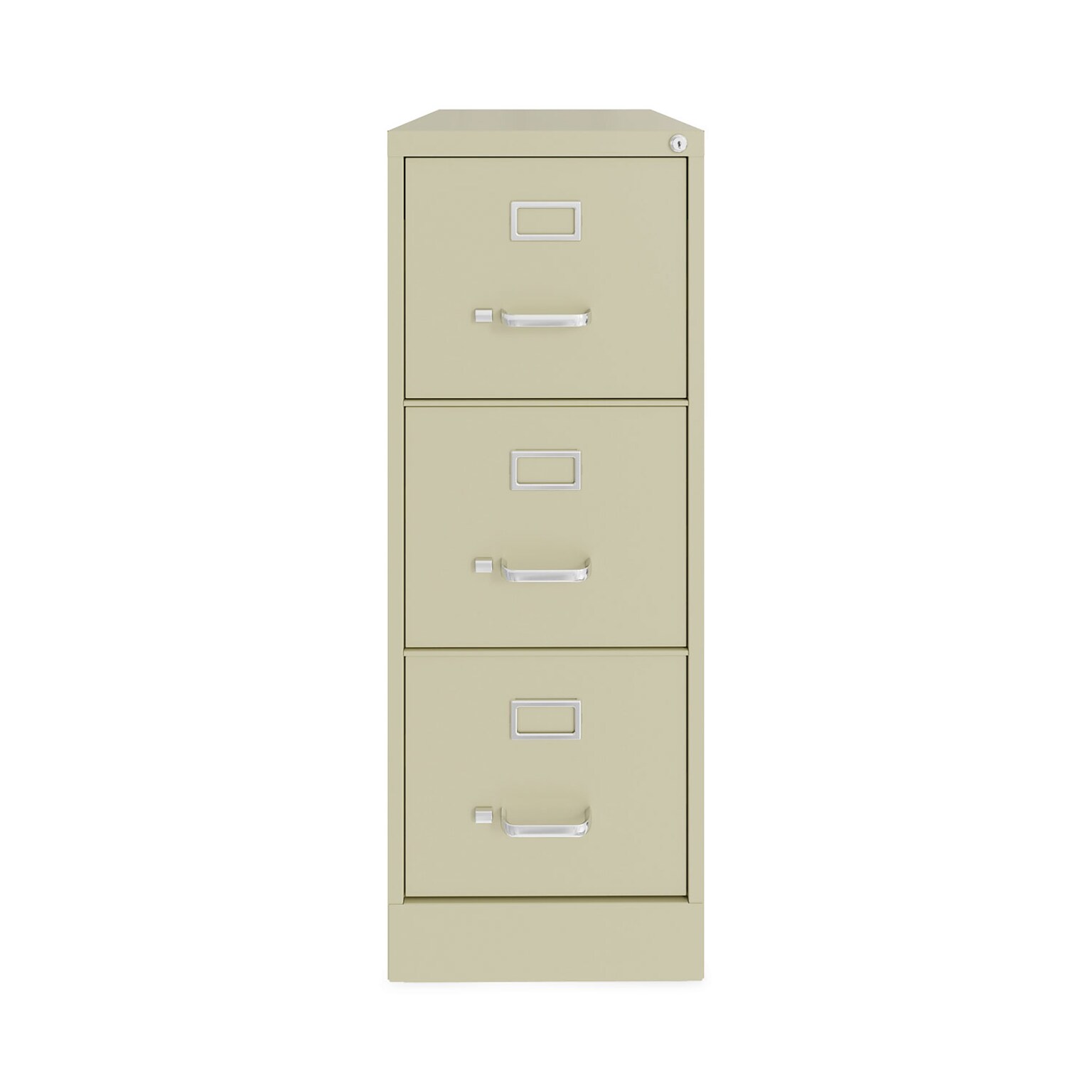 Alera Commercial 3-Drawer Vertical File Cabinet, Letter Size, Lockable, 40.19H x 15W x 22D, Putty (HVF1541PY)