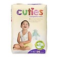 Cuties Baby Diapers Size Five, 100/Carton (CCC05)