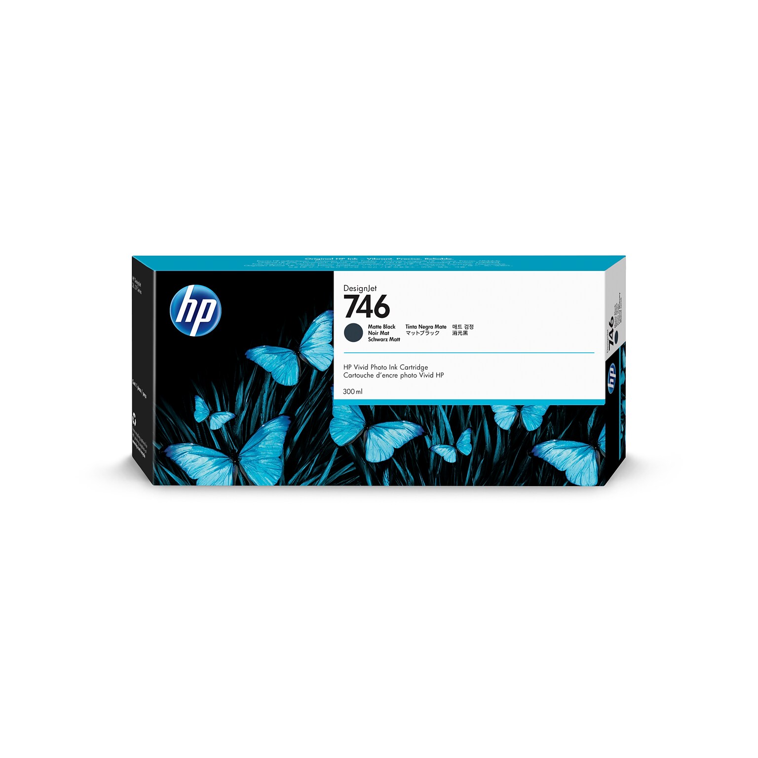 HP 746 Black Matte Standard Yield Ink Cartridge (P2V83A)