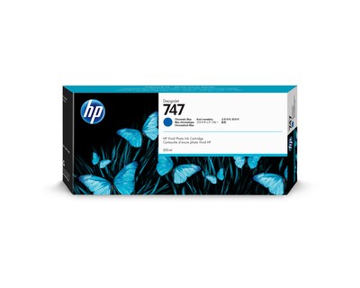 HP 747 Blue Standard Yield Ink Cartridge (P2V85A)