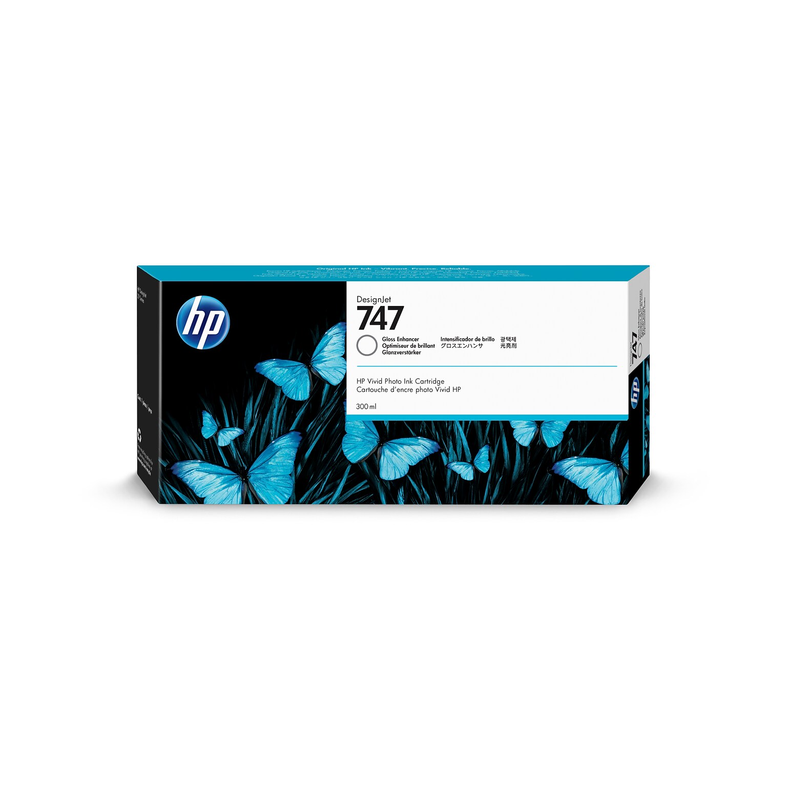 HP DesignJet 747 Gloss Enhancer Ink Cartridge, Standard Yield (P2V87A)