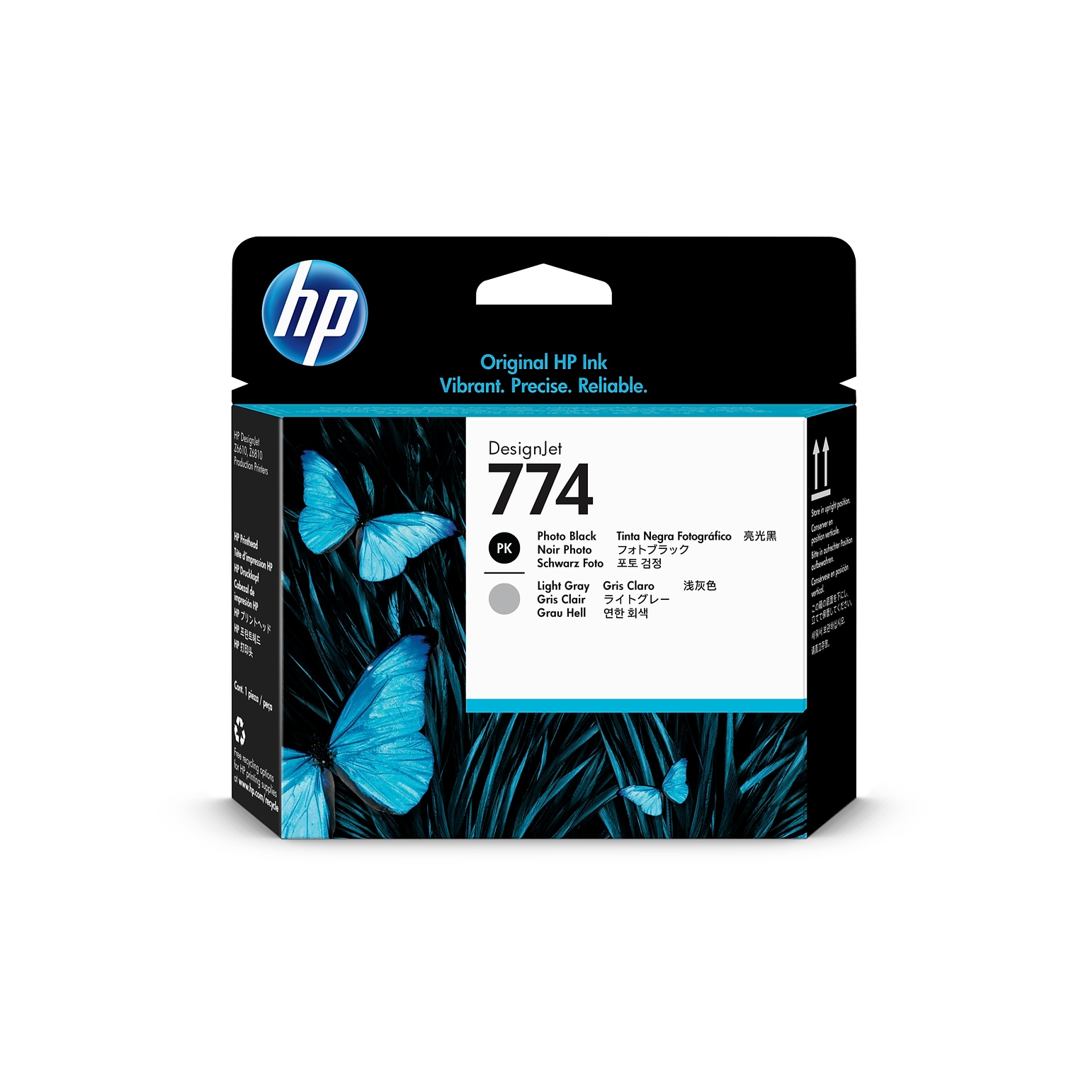 HP 774 Printhead, Photo Black/Light Gray (P2W00A)