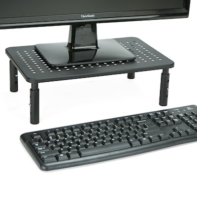 Mind Reader Rectangle Monitor Stand, Ventilated Metal for Computer, Laptop,Monitor, Black (4LEGMET-BLK)