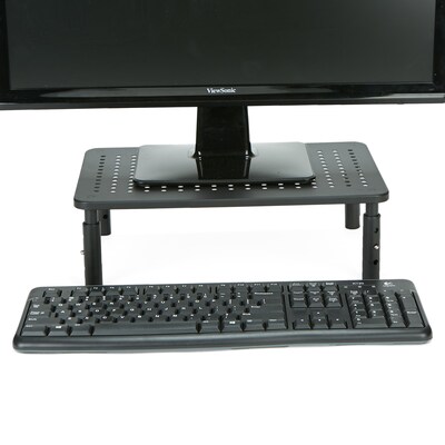 Mind Reader Rectangle Monitor Stand, Ventilated Metal for Computer, Laptop,Monitor, Black (4LEGMET-BLK)