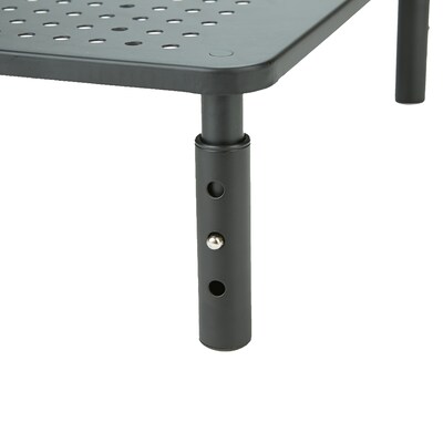 Mind Reader Rectangle Monitor Stand, Ventilated Metal for Computer, Laptop,Monitor, Black (4LEGMET-BLK)