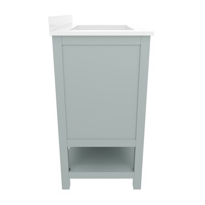 Flash Furniture Vega Bathroom Vanity with Sink, 36 Inch, Sage (FSVEGA36KDSG)