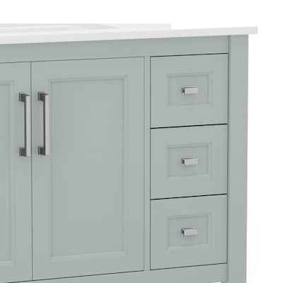 Flash Furniture Vega Bathroom Vanity with Sink, 36 Inch, Sage (FSVEGA36KDSG)