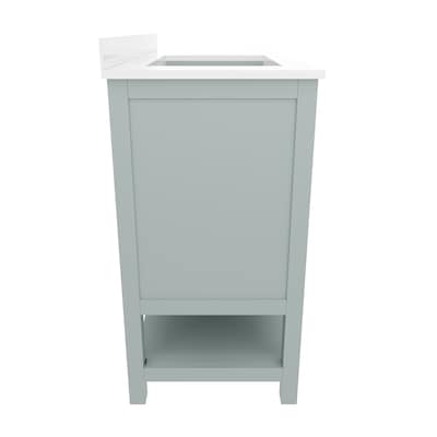 Flash Furniture Vega Bathroom Vanity with Sink, 42 Inch, Sage (FSVEGA42SG)