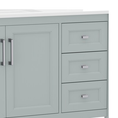 Flash Furniture Vega Bathroom Vanity with Sink, 42 Inch, Sage (FSVEGA42SG)
