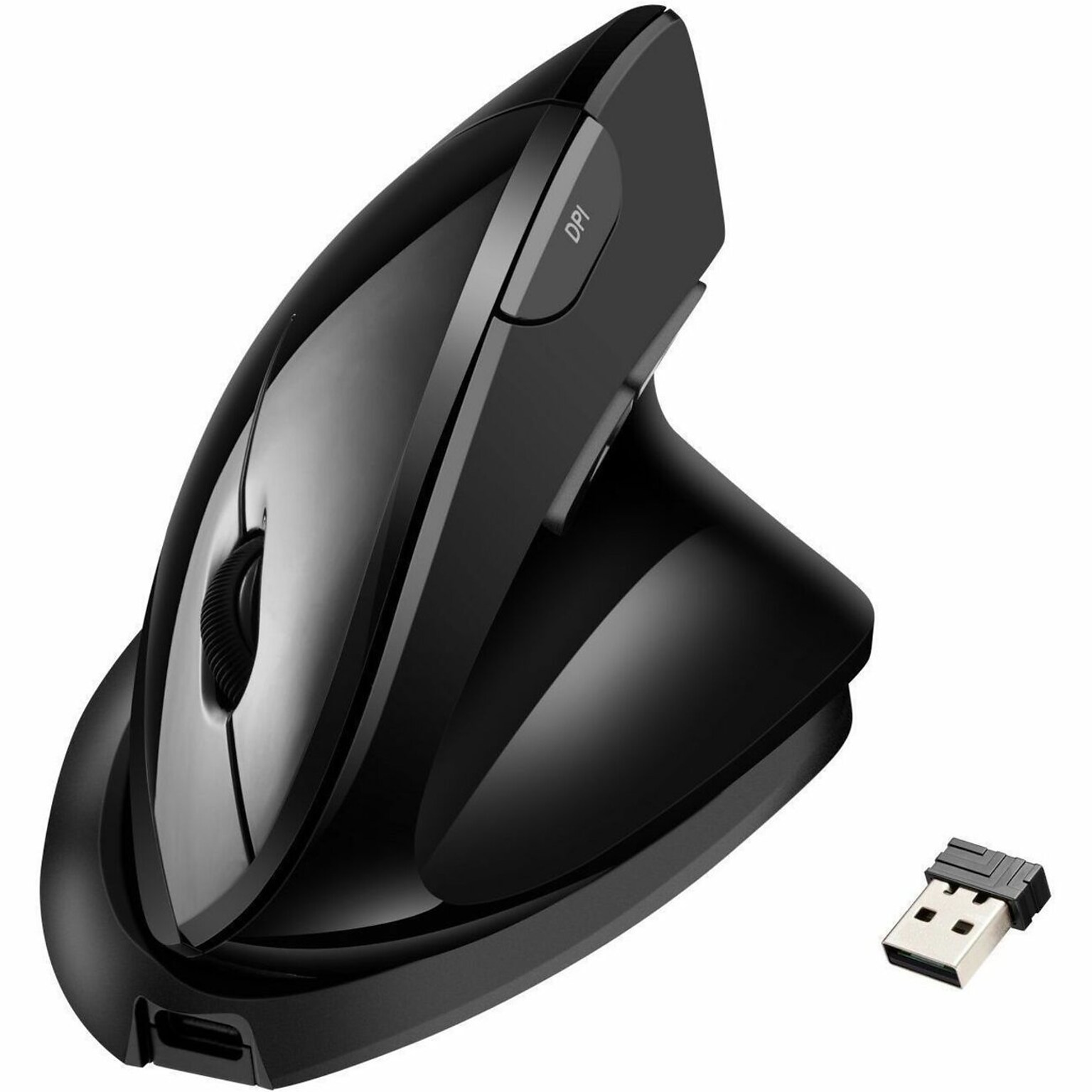 Adesso iMouse V30 Wireless Ergonomic Vertical Optical Mouse, Black
