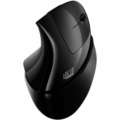 Adesso iMouse V30 Wireless Ergonomic Vertical Optical Mouse, Black