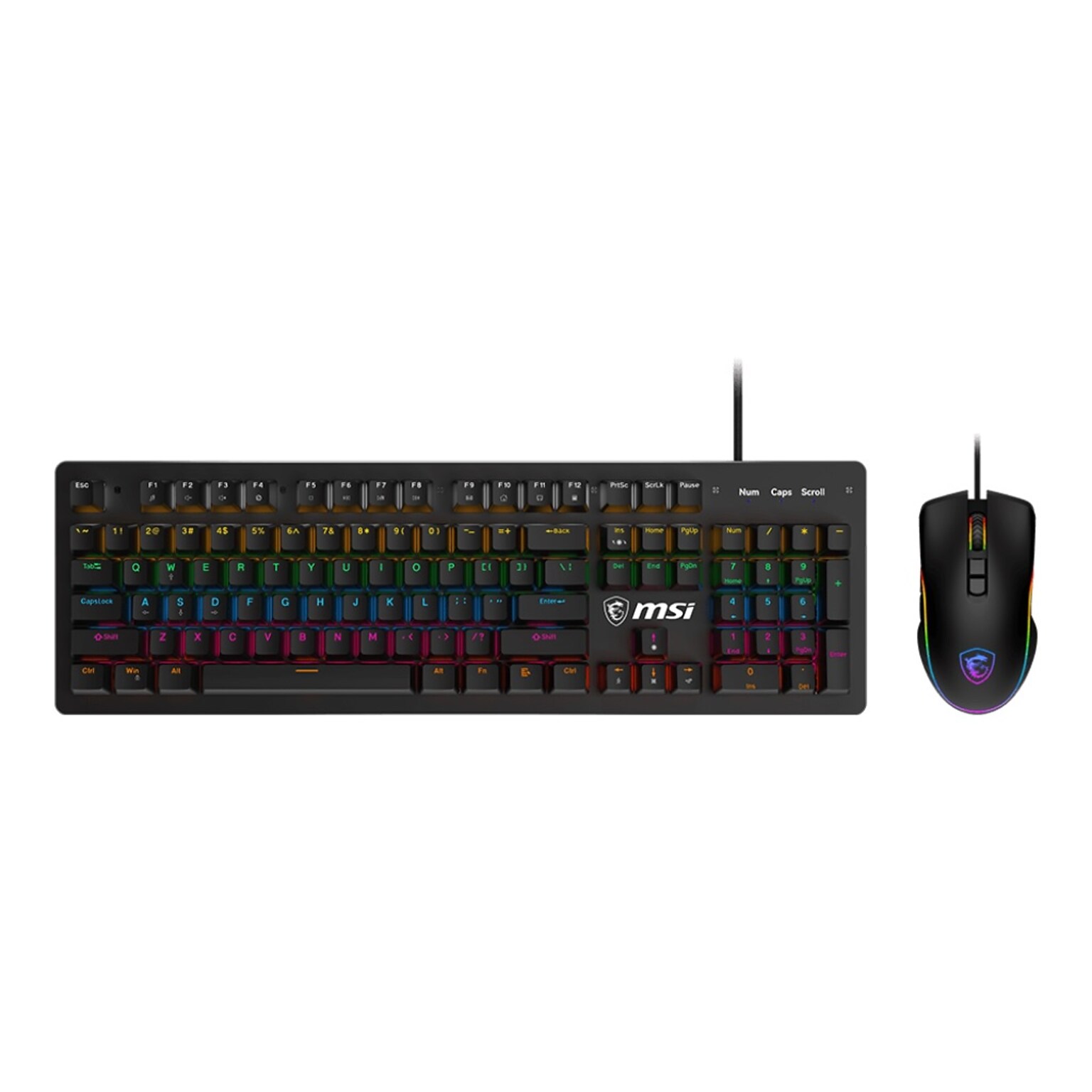 MSI FORGE GK300 Wired Gaming Mechanical Blue Switches Keyboard , Black (FORGEGK300C)